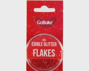 GoBake Edible Glitter Flakes - Red