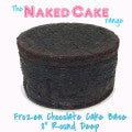 8" Naked Round Deep Chocolate Cake - Frozen