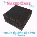 7" Naked Square Standard Chocolate Cake - Frozen