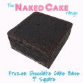 9" Naked Square Standard Chocolate Cake - Frozen