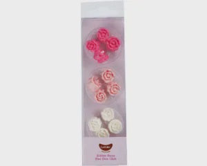 Valentine Roses - Edible Decoration 12 pack