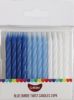Twist Candles pkt of 24 - Blue Ombre