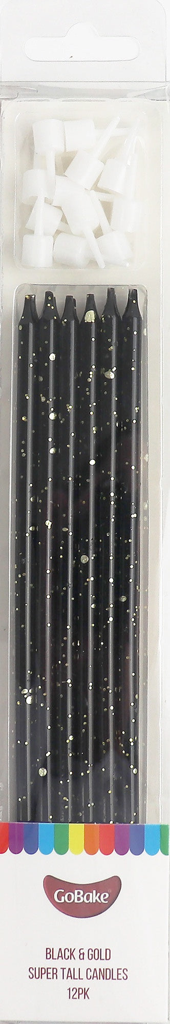 Super Tall GoBake Candles - Black Gold Splatter