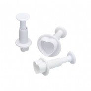 Heart Plunger Cutters - set of 3