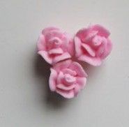 Pink Icing Roses - 15mm