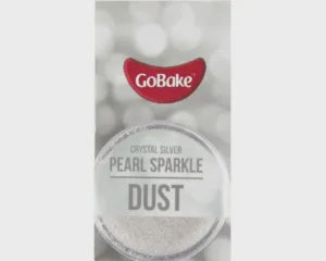 GoBake Pearl Sparkle Dust - Crystal Silver