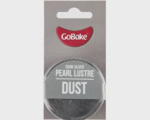 GoBake Pearl Lustre Dust - Dark Silver