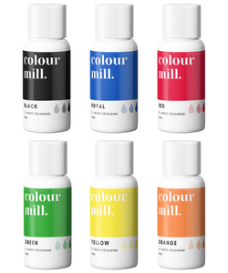 Colour Mill Oil Based Colouring - Primary 6 Pack