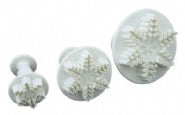 Snowflake Plunger Cutters - set of 3