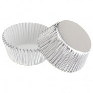 Wilton Mini Cupcake Cases - Silver foil