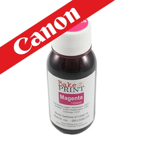 Edible Ink Refill Bottle 100ml - Red (Magenta)