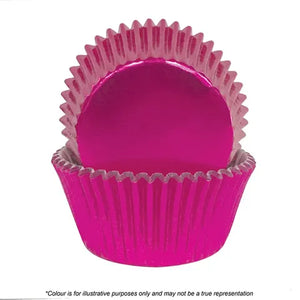 Cake Craft Pink Foil Baking Cups