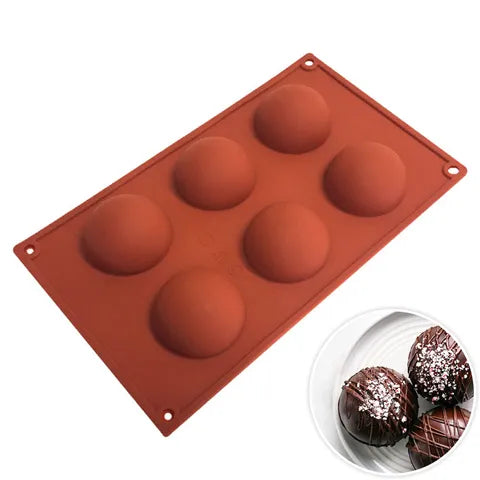 6 Cup Hemisphere Silicone Mould