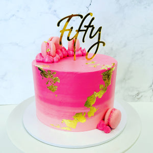 Ombre Cake with Leaf (pick your colour!)