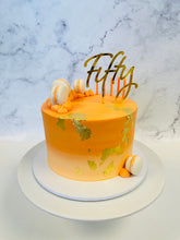 Load image into Gallery viewer, Ombre Cake with Leaf (pick your colour!)
