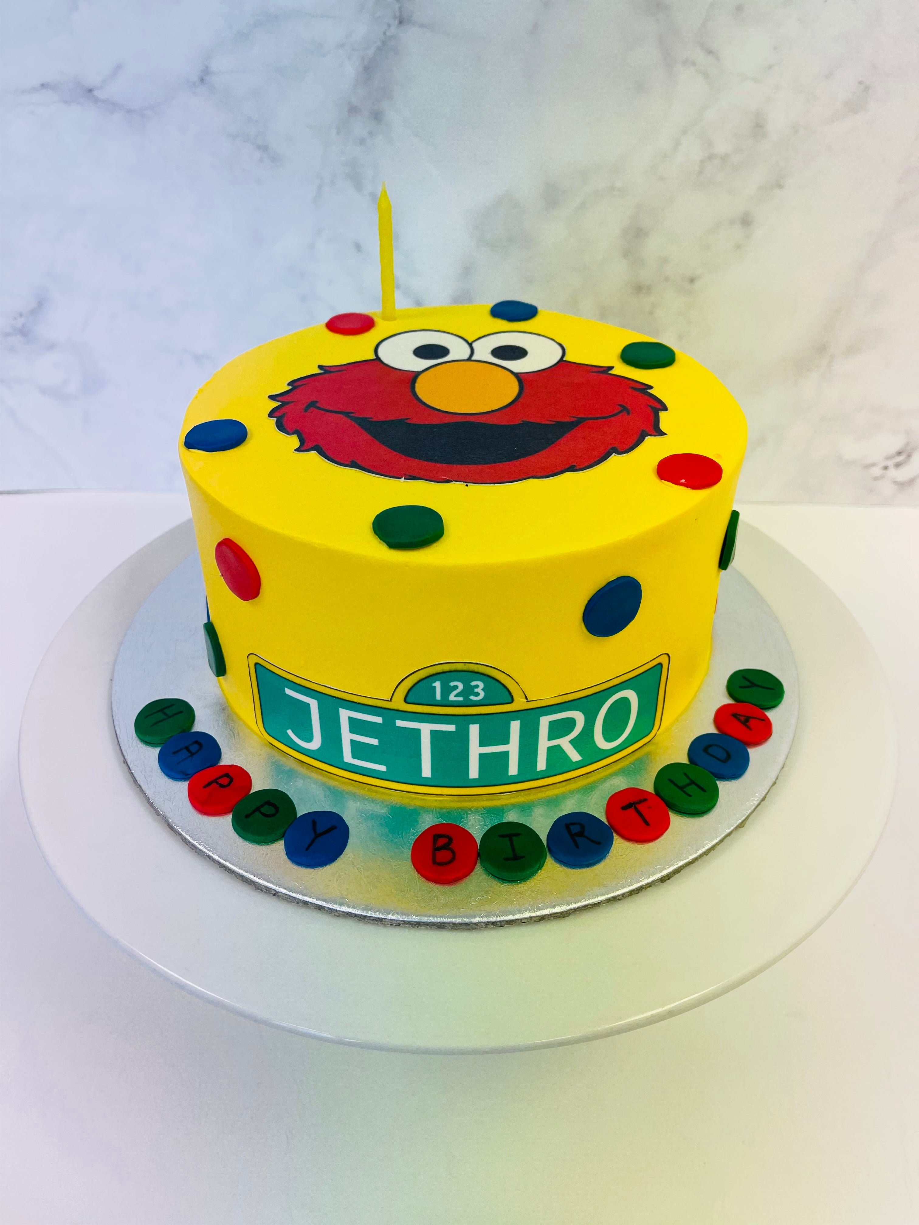 Elmo cake | Elmo cake, Sesame street birthday, Elmo birthday