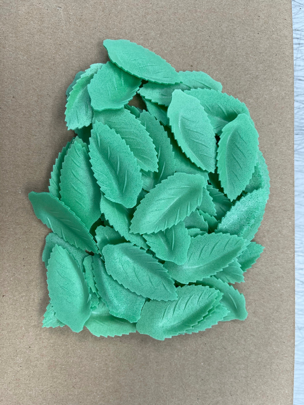 Edible Wafer Rose Leaves - 12 pack