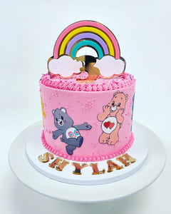 Pastel Rainbow Acrylic Cake Topper