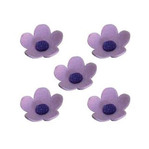 Small Icing Blossom Flowers - Purple 10pk
