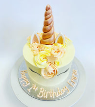 Load image into Gallery viewer, Rose Gold Unicorn Cake
