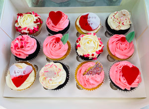 Valentine's Day Cupcakes - 12 Pack
