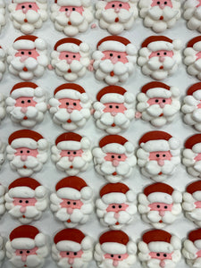 Edible Santa Face decorations - Bag of 5