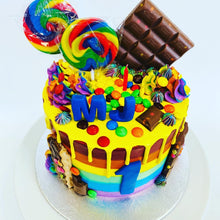 Load image into Gallery viewer, Rainbow Drip Cake
