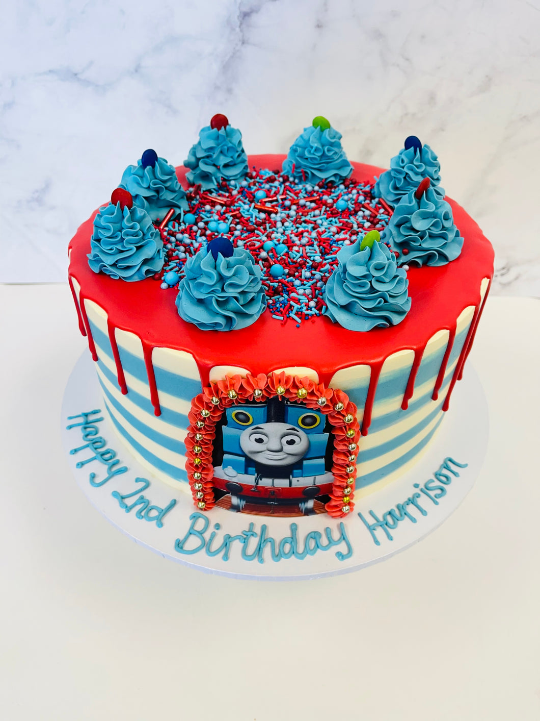 Thomas Drip Cake