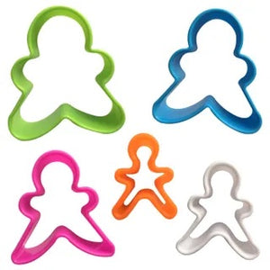 Gingerbread Man Cookie Cutters - Set of 5