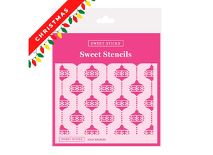 Sweet Sticks Stencil - Baubles